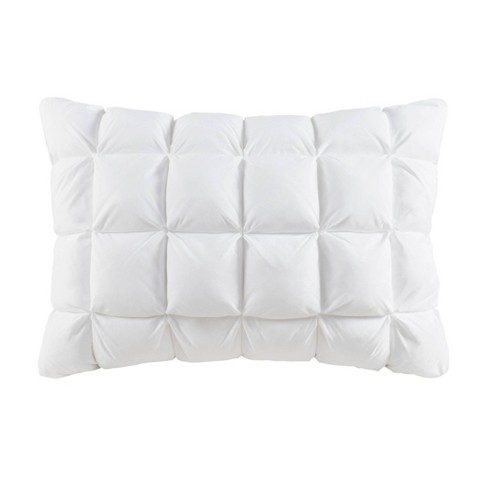 The Soft White Pintuck Extra Long Lumbar Throw Pillow-14 x 36