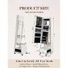 Garvee Swivel Jewelry Armoire with Full Length Mirror, Jewelry Armoire with Led,Lockable, Easy Assembly(White) - 4 of 4
