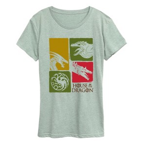 Women's - House Of The Dragon - House of The Dragon Grid Short Sleeve Graphic T-Shirt - 1 of 3