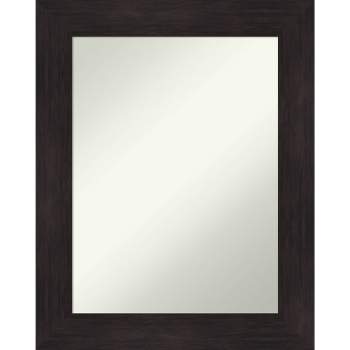 24" x 30" Non-Beveled Furniture Espresso Wall Mirror - Amanti Art