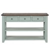 NicBex Modern Solid Pine Wood Top Console Table,Entryway Table with 3 Drawers & 2 Tiers Shelves,Foyer Tables for Entryway,Living Room,Hallway - 4 of 4