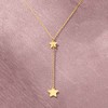 Pure Collection by Ross-Simons Italian 14kt Yellow Gold Star Lariat Necklace Size 18 - 3 of 4