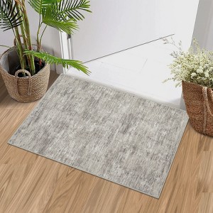Washable Modern Solid Living Room Rugs, Abstract Indoor Contemporary Floor Carpet for Bedroom Dining Room - 1 of 4