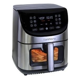 Kenmore 8qt Digital Air Fryer 12 Cooking Presets Stainless Steel - 1 of 4