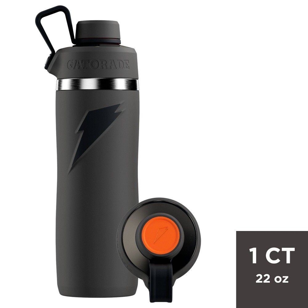 Photos - Glass Gatorade 22oz Stainless Steel Twist Cap Water Bottle - Gray