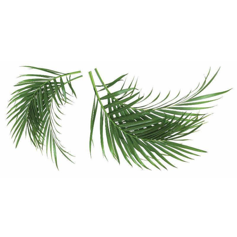 Palm Leaf Peel and Stick Giant Wall Decal Green - RoomMates, 4 of 7