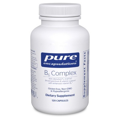 Pure Encapsulations B6 Complex - Supports Nervous System* - Includes B Vitamins - Contains Enriched Vitamin B6 - Non-GMO & Gluten Free