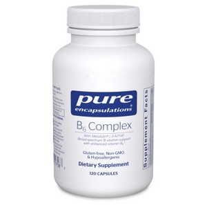 Pure Encapsulations B6 Complex - Supports Nervous System* - Includes B Vitamins - Contains Enriched Vitamin B6 - Non-GMO & Gluten Free - 1 of 4