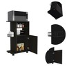 NicBex Rolling Kitchen Island Cart with 2 Open Shelves and Single Door Cabinet,Kitchen Island on Wheels with Storage,Island Table for Kitchen - 4 of 4