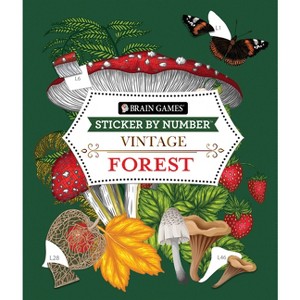 Brain Games - Sticker by Number - Vintage: Forest (28 Images to Sticker) - by  Publications International Ltd & New Seasons & Brain Games (Paperback) - 1 of 1