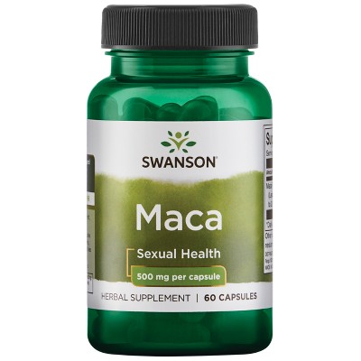 Swanson Herbal Supplements Maca Root 4:1 Extract 500 Mg Capsule 60Ct