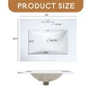 24" Bathroom Vanity with Sink, Free Standing Single Basin Vanity Set with Two Drawers and One Door - Leovsnove - 4 of 4