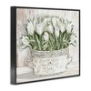 Stupell Industries Fresh White Tulip Flowers Vintage Framed Giclee Art - 2 of 4