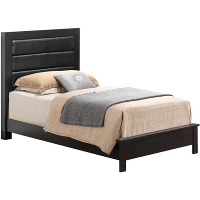 Passion Furniture Burlington Upholstered Twin Panel Bed