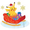 Boy's Pokemon Christmas Pikachu Sleigh T-Shirt - 2 of 4