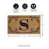 28" x 16" Monogram Coir Mat, Letter  "S" - 2 of 4