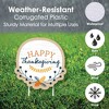 Big Dot of Happiness Happy Thanksgiving - Yard Sign and Outdoor Lawn Decorations - Fall Harvest Party Yard Signs - Set of 8 - 3 of 4