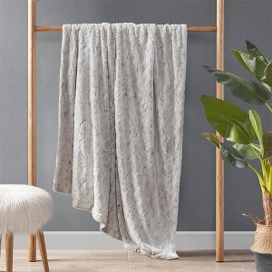 NicBex 1PC Luxuriously Oversized Faux Fur Blanket, Reversible Throw Blanket, 70x60", Machine Washable and Steam Iron for Living Room or Bedroom - 1 of 4