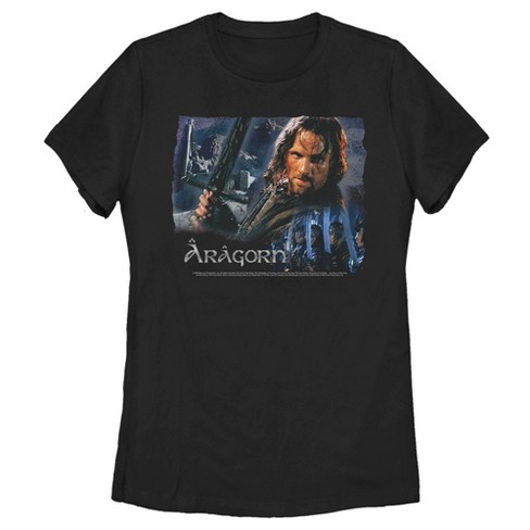 Women's The Lord Of The Rings Two Towers Aragorn Ready For Battle T ...