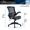 NicBex Mesh Office Chair with Wheels,Ergonomic Computer Chair with Lumbar Support,Swivel Desk Chair for Adult,Student - 3 of 4