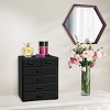 Sorbus 6 Drawer Makeup Organizer Case - Storage for Vanity, Bathroom, Dorm, Closet, and more -Large, 2 Small Drawers - 4 of 4