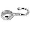 Unique Bargains Wardrobe Clothes Garment Round Tube Hooks 1" Dia Silver 10 Pcs - 2 of 4