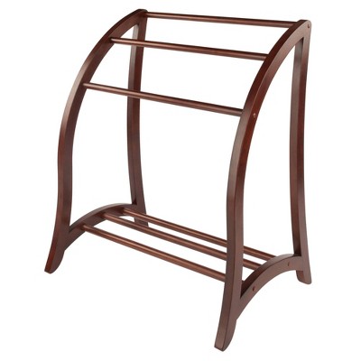 Photo 1 of Betsy Blanket Rack - Antique Walnut - Winsome