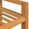 vidaXL Shoe Rack Brown Solid Oak Wood Compact Simple Shoe Rack - 4 of 4