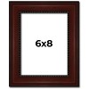 PosterPalooza | Photo Size Distressed Brown Picture Frame - UV Acrylic, Foam Board Backing, Hanging Hardware - 2 of 4