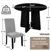 5-Piece Dining Set with Round Table and 4 Upholstered Chairs - 4 of 4