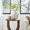 LuxenHome 11.54" Rustic Gray Round Ceramic Vase, Textured Accent for Home Decor Multicolored - 2 of 4