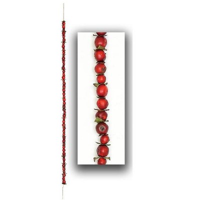 Northlight 55" Red and Green Crabapple Artificial Christmas Garland Swag - Unlit