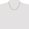 Black Bow Jewelry 2.5mm, 14k Yellow Gold, Handmade Solid Rope Chain Necklace - 2 of 4