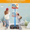 Costzon Kids Basketball Hoop, 2-in-1 Toddler Set with Ring Toss & Storage Box, Adjustable Hoop Stand for Indoor/Outdoor Play - 4 of 4