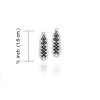Slickblue Women’s Sterling Silver Irish Dancing Shoe Stud Earrings, Compact and Detailed Design, 0.62 Inches - 2 of 3