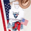 Simply Sage Market Patriotic Cow Sunglasses Racerback Tank - 3 of 4