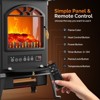 ROVSUN 22.4''H Electric Fireplace Stove with Remote, 7 Flame Colors & 4 Brightness, Infrared Quartz Heater with Overheat & Tip-Over Protection - 4 of 4