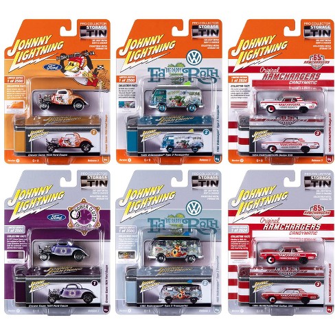 Johnny Lightning Collector's Tin 2023 Set of 6 Cars Release 3 Limited  Edition 1/64 Diecast Model Cars by Johnny Lightning