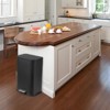 EcoSummer 20L Stainless Steel Trash Can, Soft-Close Foot Pedal Bin with Removable Inner Bucket,Black. - 3 of 4