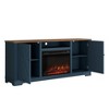 Farmhouse TV Stand for TVs up to 70" with Electric Fireplace, Storage Cabinets & Cable Management - Festivo - 3 of 4
