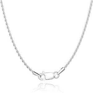 1.35mm Rope Chain Necklace 18K Gold Plated Sterling Silver 16-26 Inch - 1 of 4