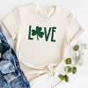 Simply Sage Market Love Clover Puff  Short Sleeve Tee - 3 of 4