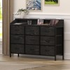 Huxxion Dresser for Bedroom, 9 Drawers Dresser with LED Lights & Charging Station - 2 of 4