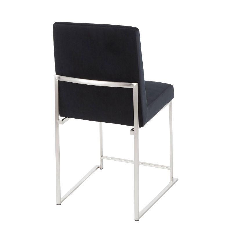 Set of 2 High Back Fuji Contemporary Dining Chairs - LumiSource, 5 of 14