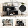 PAGED Retro Console Table with 2-Tier Shelf, 13" Narrow Entryway Table with Geometric Symmetrical Design, Vintage  Sofa Side Table for Entryway - 3 of 4