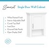 RiverRidge Home Somerset Single Door Bathroom and Laundry Wall Mount Storage Medicine Cabinet White - 4 of 4