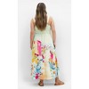 Women's Plus Size Sorrento Print Maxi Dress - lime | CITY CHIC - 3 of 4