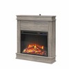 Mendon Electric Fireplace with Mantel and Touchscreen Display Gray Oak - Room & Joy: Transitional Style, MDF Frame, 4600 BTU Output - 4 of 4