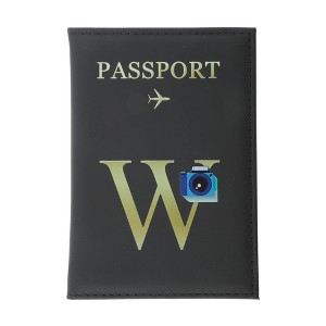 Unique Bargains Durable Letter Pattern Passport Holder 1 Pc - 1 of 4