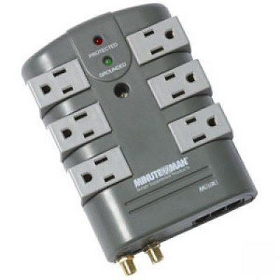  Minuteman MMS Series 6 Outlet Surge Suppressor - Receptacles: 6 - 2160J - Receptacles: 6 - 2160J 